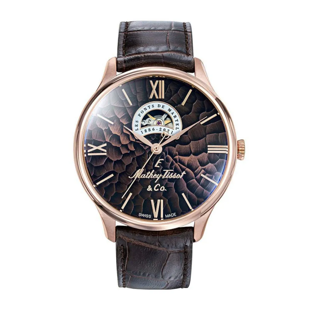 Jewelry Mathey-Tissot Watches Mathey-Tissot Edmond Open Heart Limited Edition Men's Watch