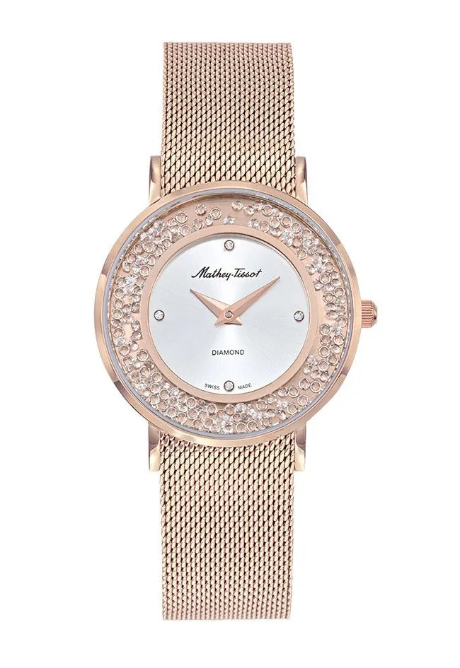 Jewelry Mathey-Tissot Watches Mathey-Tissot Electra Collection Rose Gold Women's Watch