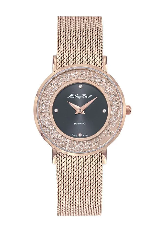 Jewelry Mathey-Tissot Watches Mathey-Tissot Electra Collection Rose Gold Women's Watch