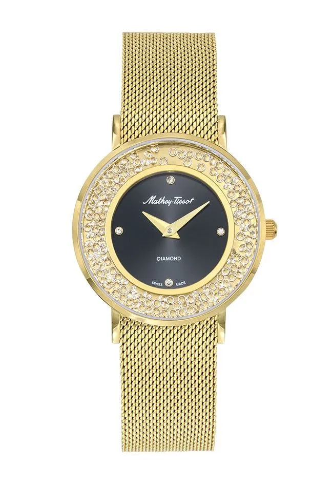 Jewelry Mathey-Tissot Watches Mathey-Tissot Electra Collection Yellow Gold Women's Watch