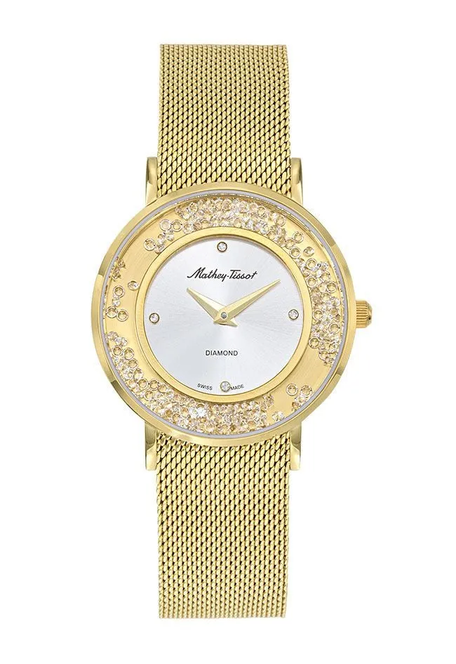 Jewelry Mathey-Tissot Watches Mathey-Tissot Electra Collection Yellow Gold Women's Watch