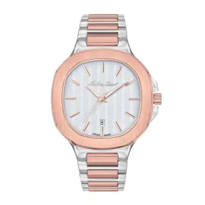 Jewelry Mathey-Tissot Watches Mathey-Tissot Evasion Collection Two-Tone Rose Gold Strap Men's Watch