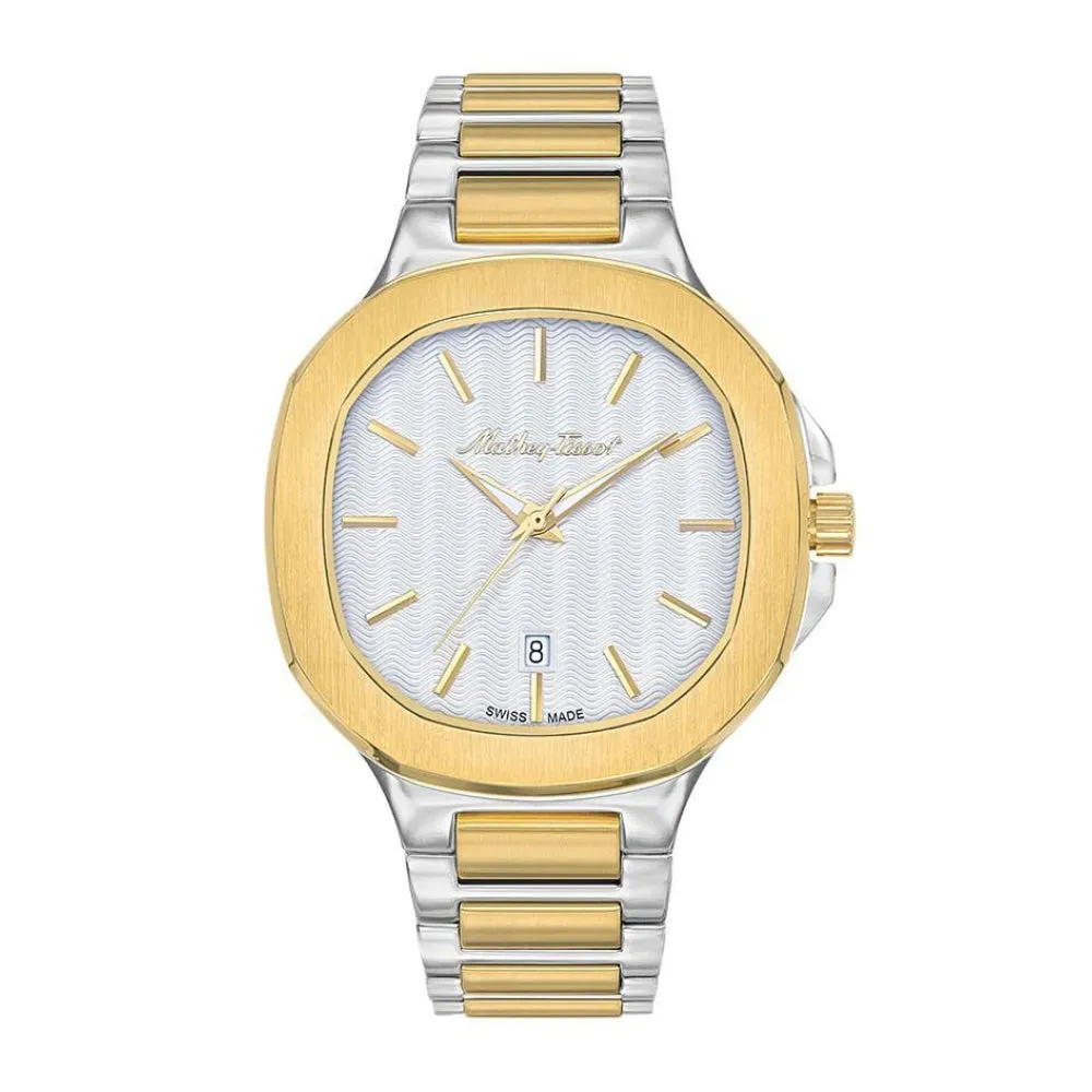 Jewelry Mathey-Tissot Watches Mathey-Tissot Evasion Collection Two-Tone Strap Men's Watch