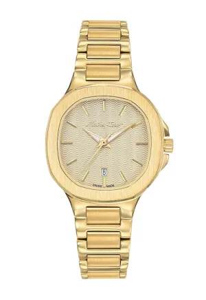 Jewelry Mathey-Tissot Watches Mathey-Tissot Evasion Collection Yellow Gold Couple's Watch