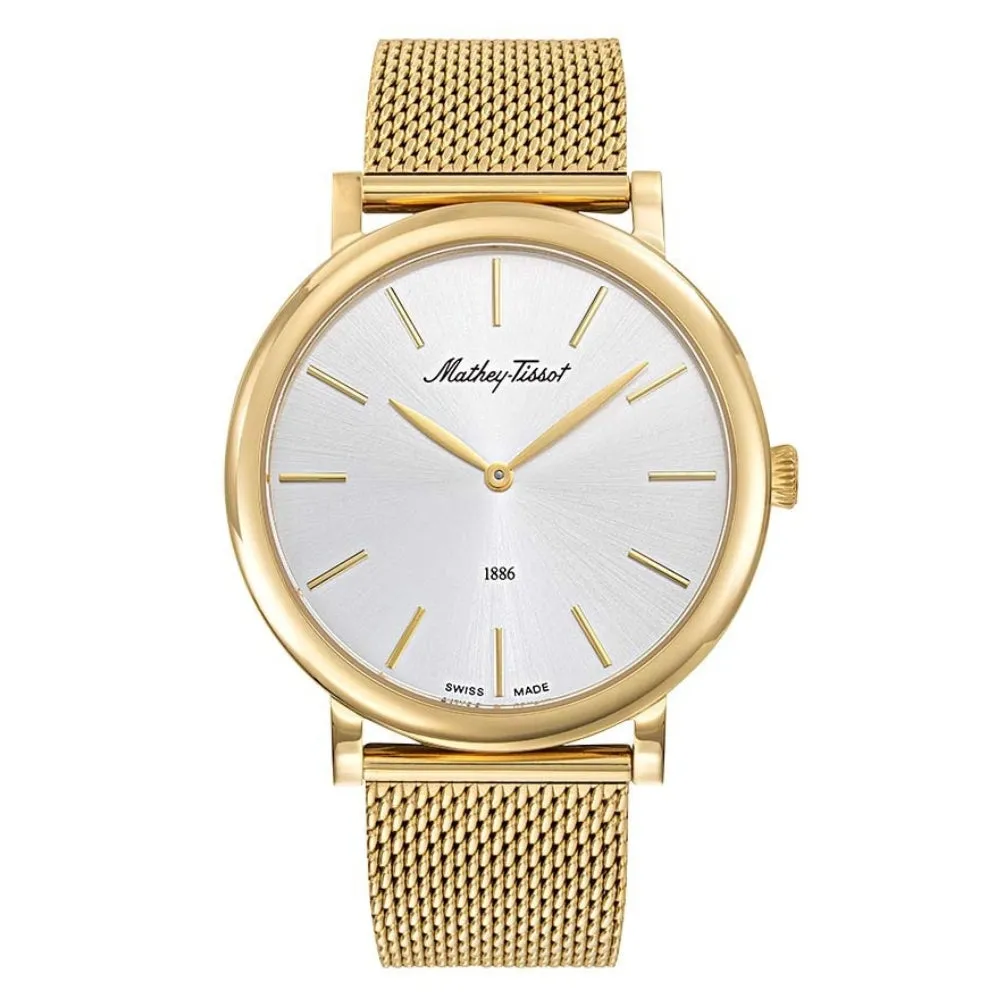 Jewelry Mathey-Tissot Watches Mathey-Tissot Monsoon Collection Gold Men's Watch H7916PYS
