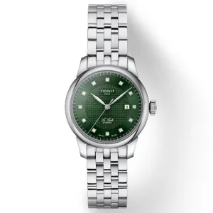 Jewelry Tissot Watches TISSOT LE LOCLE T0062071109600 29mm GREEN DIAL AUTOMATIC LADIES' WATCH