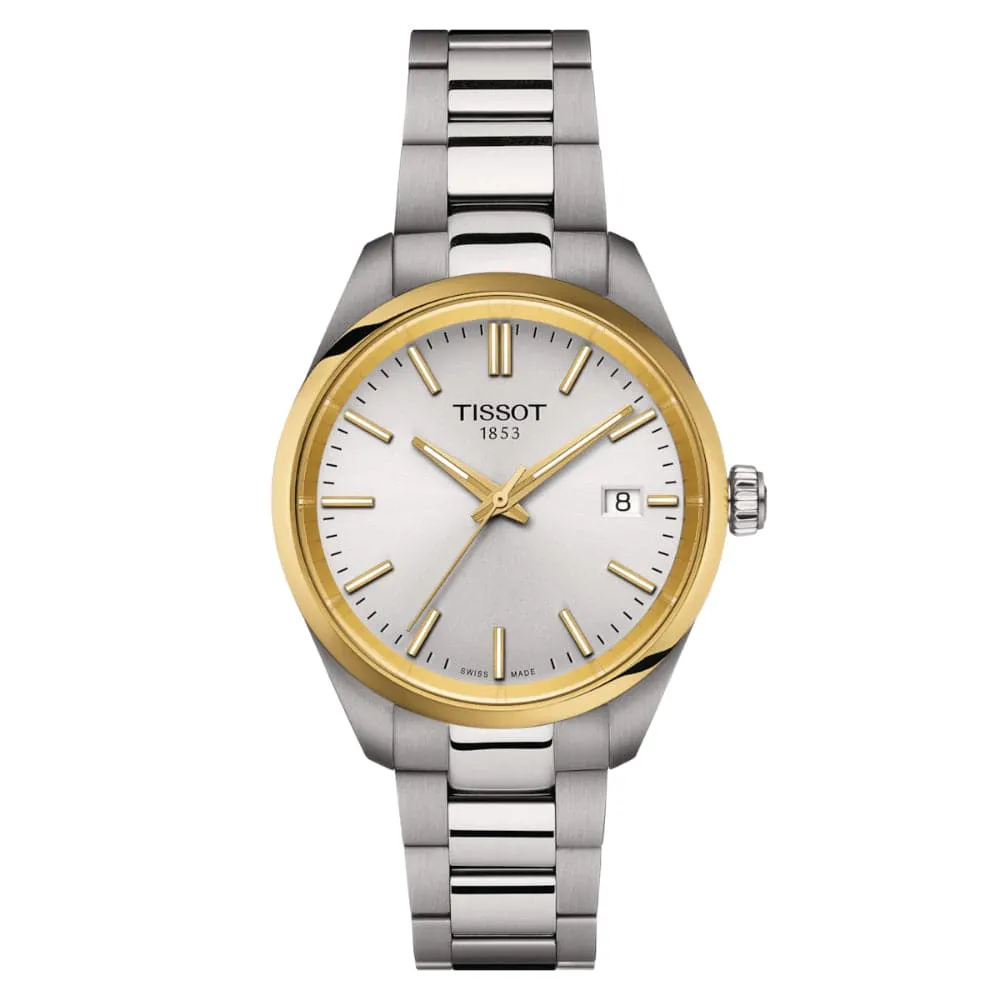 Jewelry Tissot Watches Tissot PR 100 Silver Stainless Steel Strap Women Watch T1502102103100