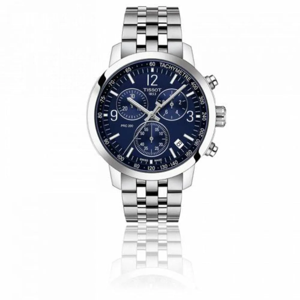 Jewelry Tissot Watches TISSOT PRC T1144171104700 BLUE DIAL STAINLESS STEEL MEN'S WATCH