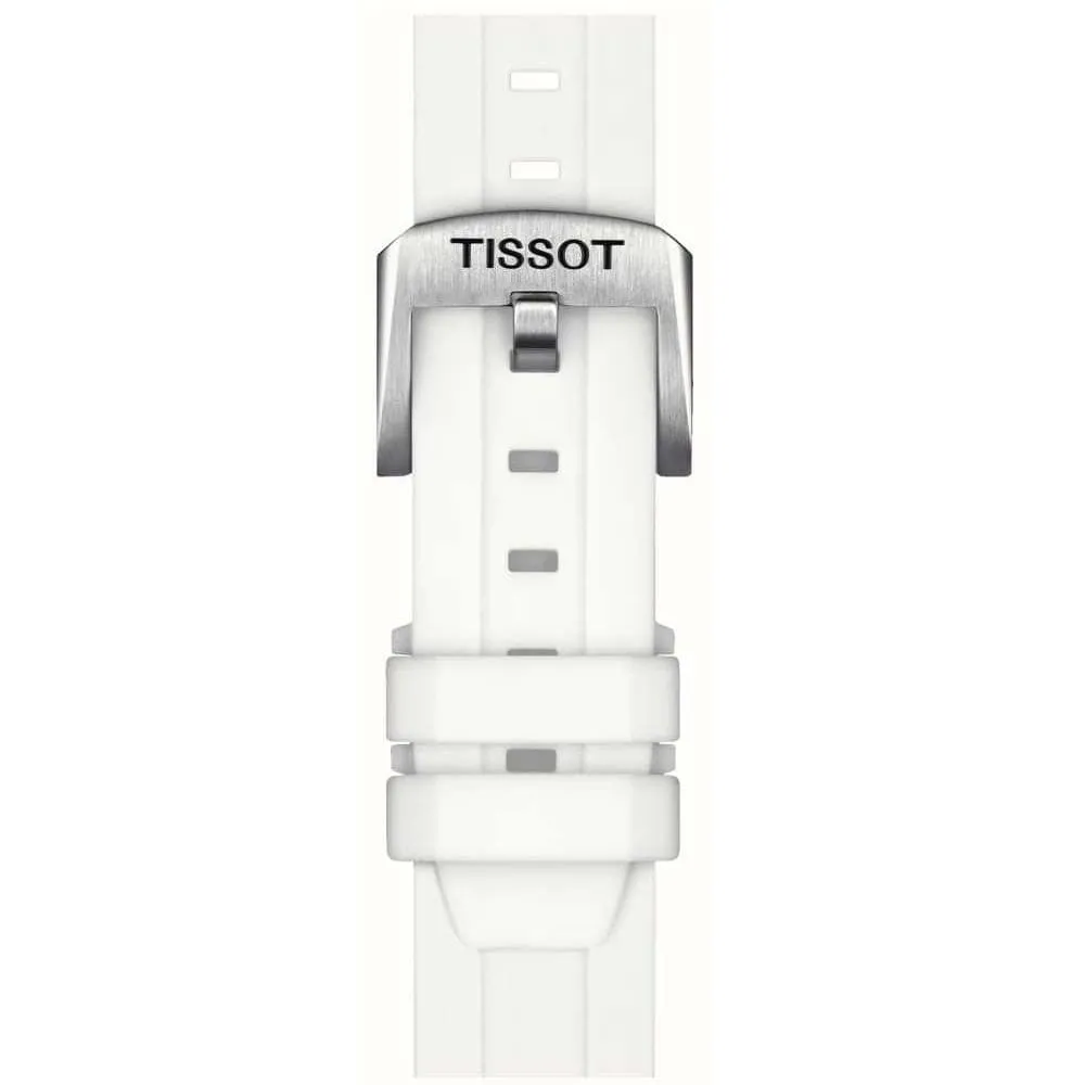 Jewelry Tissot Watches Tissot Seastar Mother Of Pearl White Silicone Unisex Watch T1202101711600