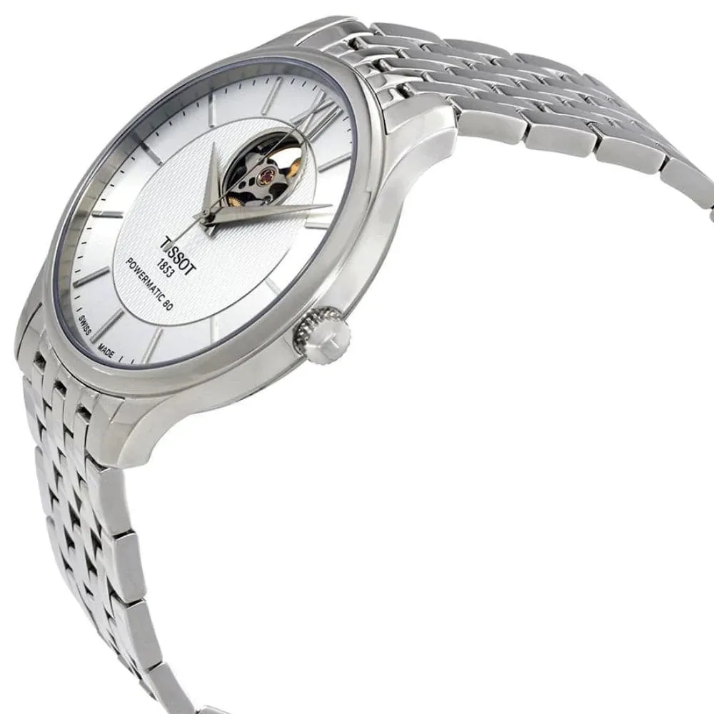 Jewelry Tissot Watches TISSOT T0639071103800 TRADITION POWERMATIC 80 OPEN HEART MEN'S WATCH