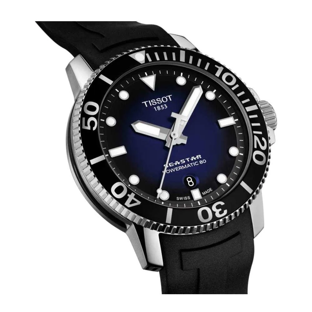 Jewelry Tissot Watches TISSOT T1204071704100 SEASTAR 1000 POWERMATIC 80 MEN'S WATCH