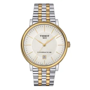 Jewelry Tissot Watches TISSOT T1224072203100 CARSON POWERMATIC 80 MEN'S WATCH
