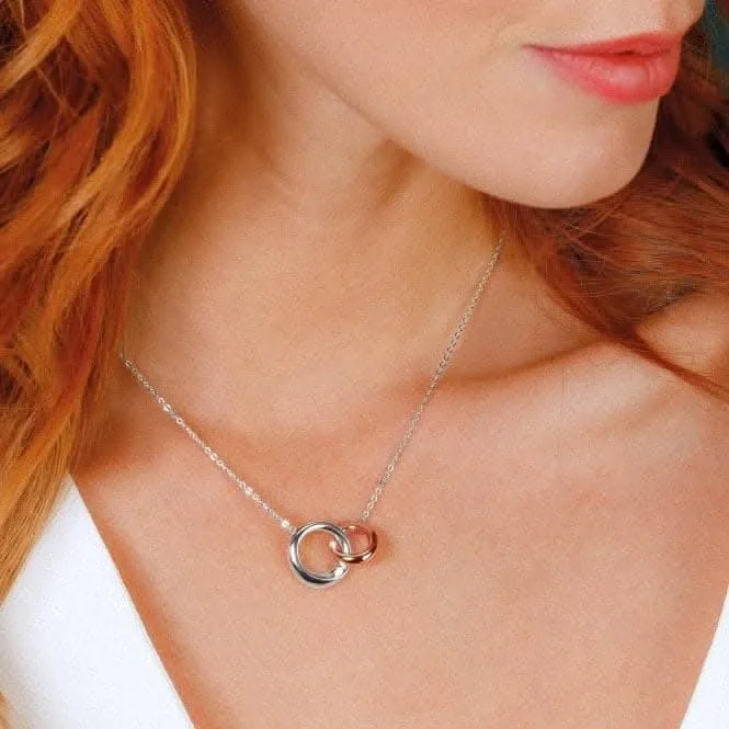 Kit Heath Bevel Cirque Link Rose Gold 18" Necklace 9188RG Kit Heath Jewelry And Accessories