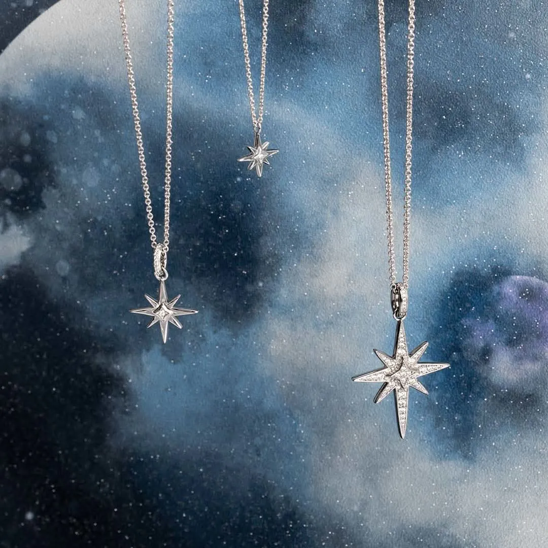 Kit Heath Céleste North Star Zirconia Mini 18" Necklace 90465CZ Kit Heath Jewelry And Accessories