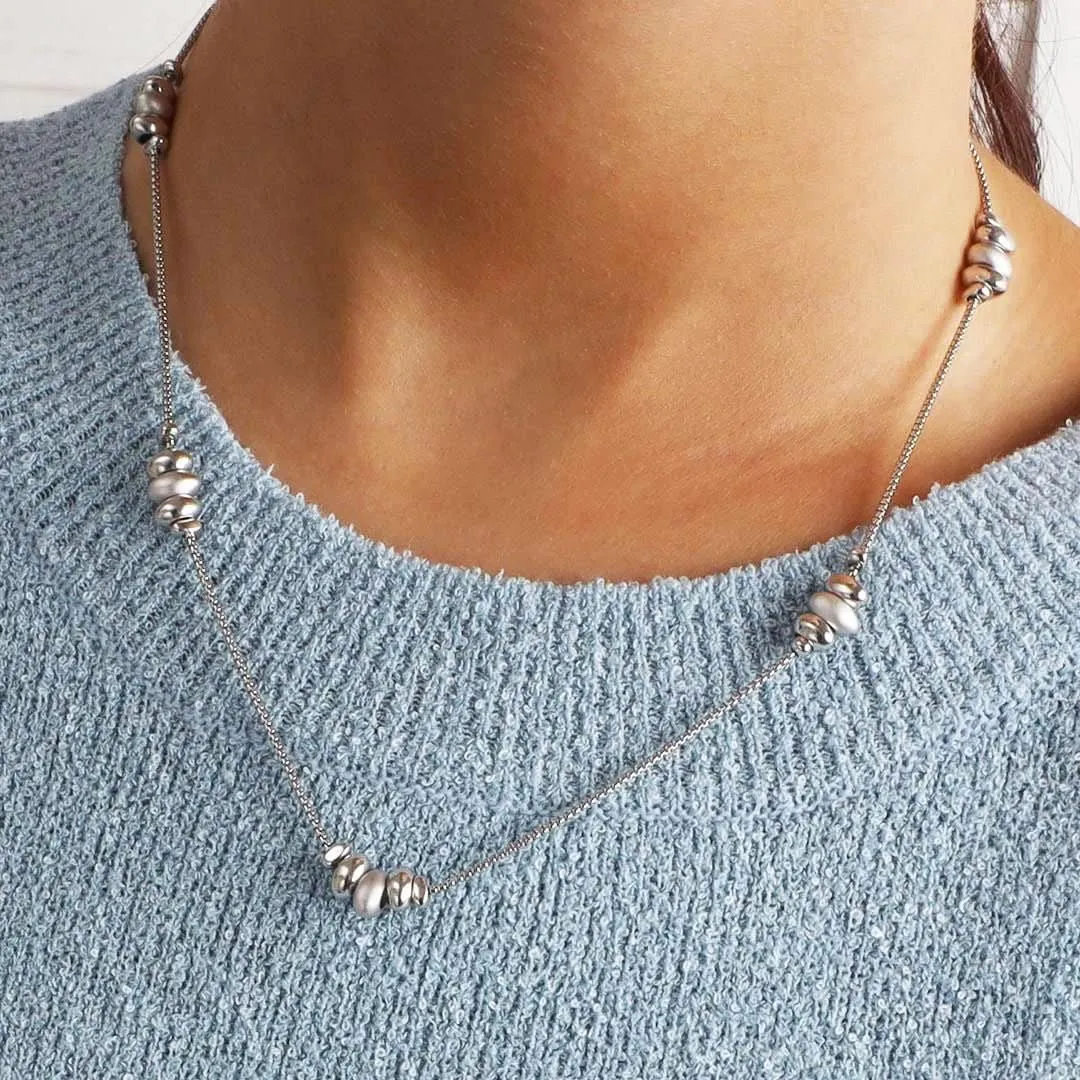 Kit Heath Coast Tumble Sand 17" Station Necklace 90192SRP Kit Heath Jewelry And Accessories