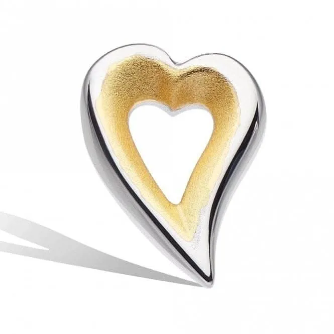 Kit Heath Desire Love Story Gold Heart Stud Earrings 40521GDS Kit Heath Jewelry And Accessories
