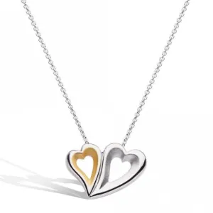 Kit Heath Desire Love Story Gold Twinned Heart Necklace 90522GDS Kit Heath Jewelry And Accessories