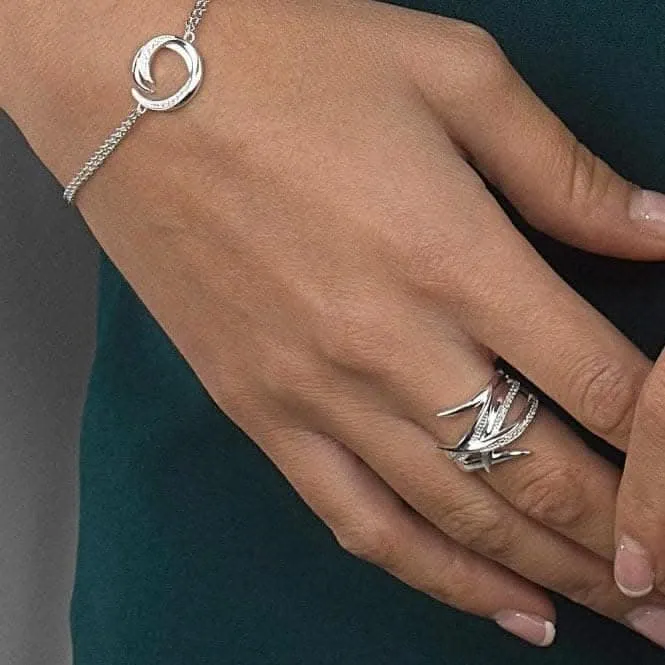 Kit Heath Entwine Helix Pave Zirconia Ring 10231CZ Kit Heath Jewelry And Accessories