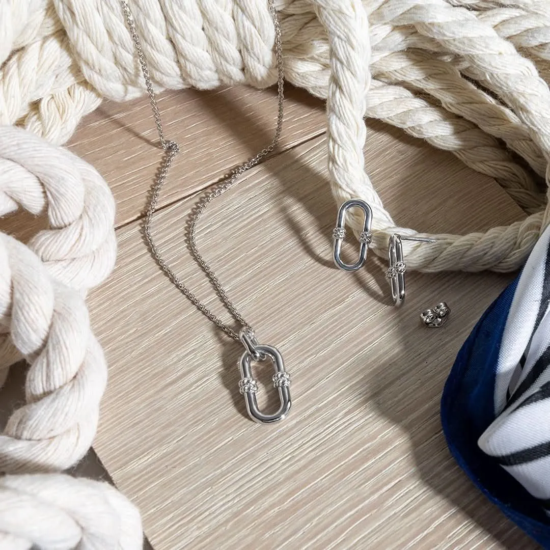 Kit Heath Marina Rope Bar Link Studs 41091RP Kit Heath Jewelry And Accessories