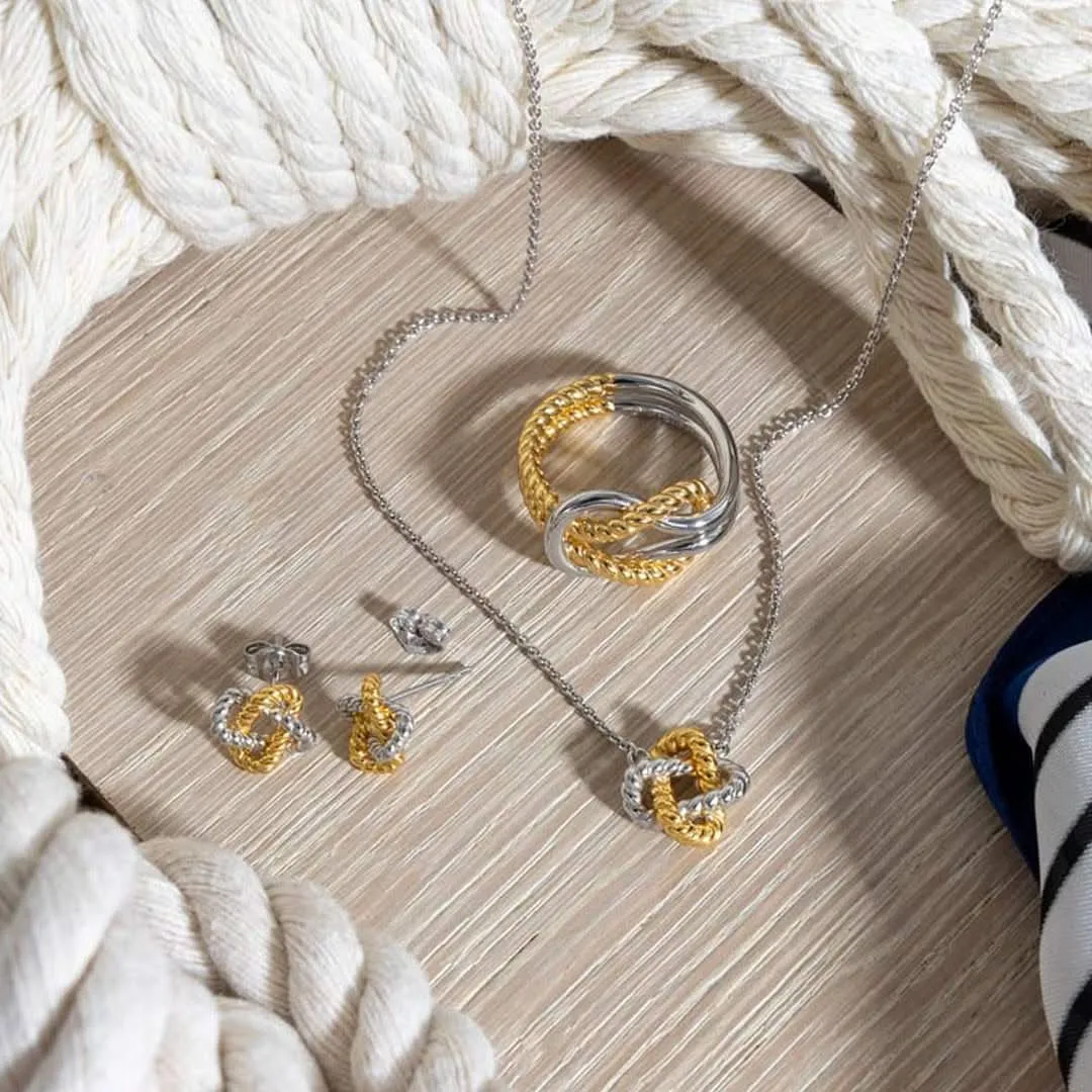 Kit Heath Marina Rope Knot Golden Ring 21071GR Kit Heath Jewelry And Accessories