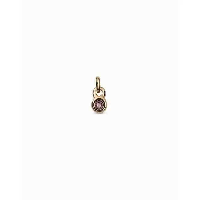 La Vie En Rose Pink Faceted Crystal Charm CHA0180ORORSA0U Unode50 Jewelry And Accessories