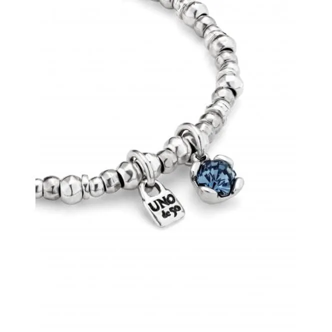 Ladies Charismatic Blue Silver Faceted Crystal Medium Attractive Bracelet PUL2376AZUMTL0M Unode50 Jewelry And Accessories