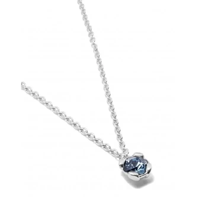 Ladies Large Blue Faceted Crystal Charisma Necklace COL1834AZUMTL0U Unode50 Jewelry And Accessories