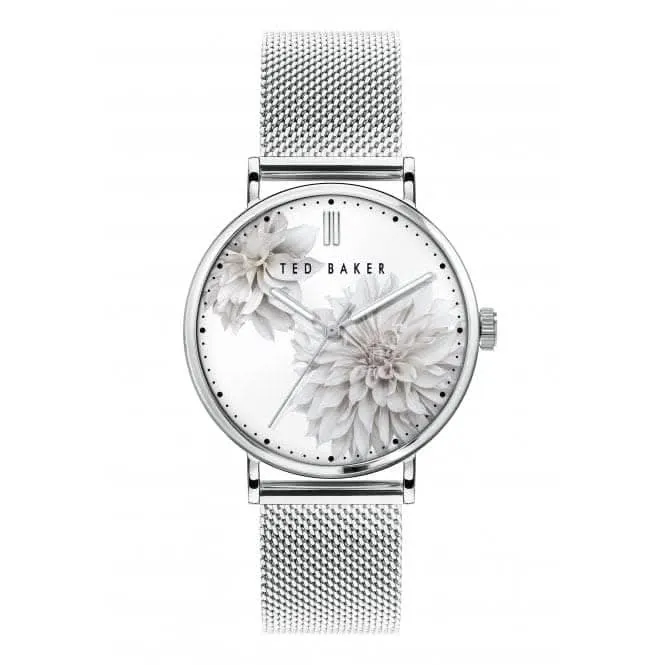 Ladies Phylipa Peonia Stainless Steel Silver Tone Watch BKPPHF009