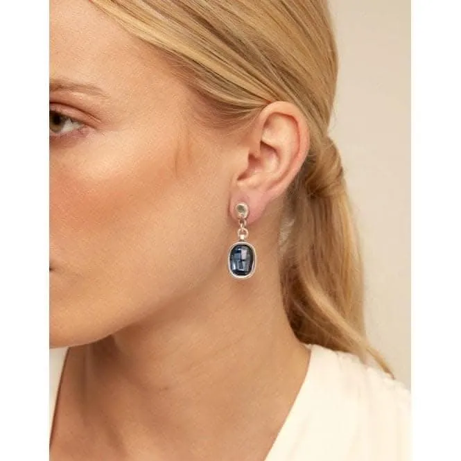 Light It Up Blue Faceted Crystal Earrings PEN0848AZUMTL0U Unode50 Jewelry And Accessories