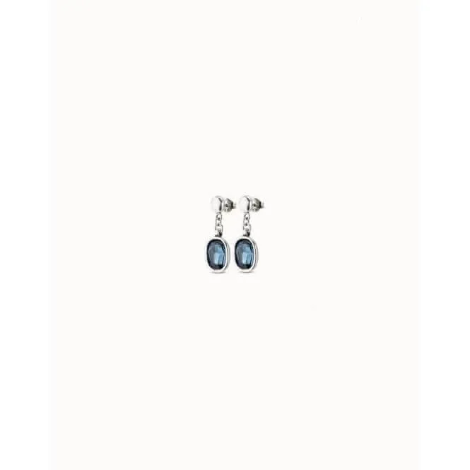 Light It Up Blue Faceted Crystal Earrings PEN0848AZUMTL0U Unode50 Jewelry And Accessories