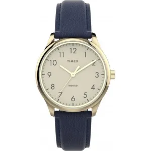 Modern Easy Reader Leather Strap Watch TW2V36200