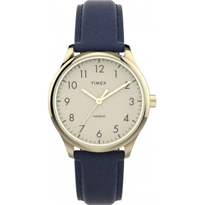 Modern Easy Reader Leather Strap Watch TW2V36200