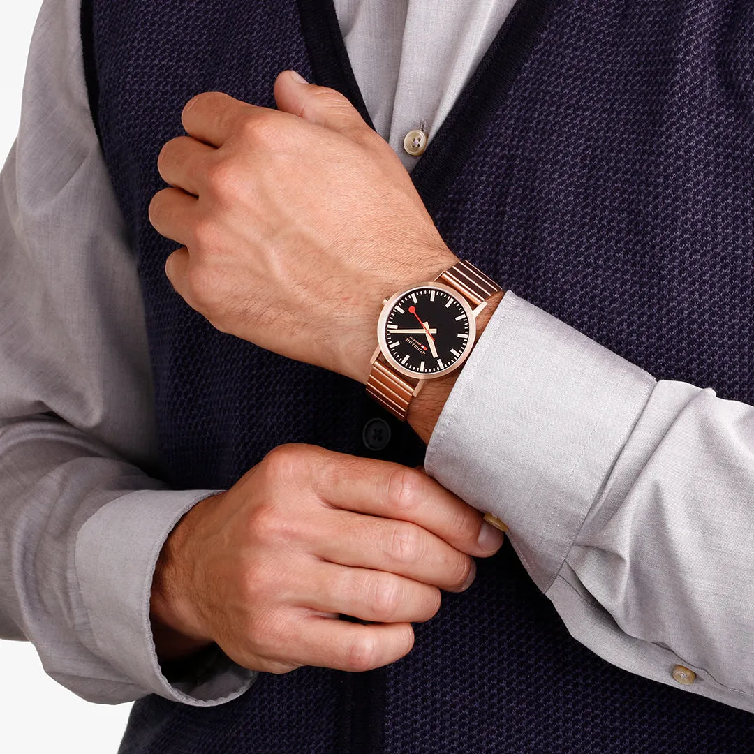 Mondaine Watches Mondaine Classic Rose Gold Watch