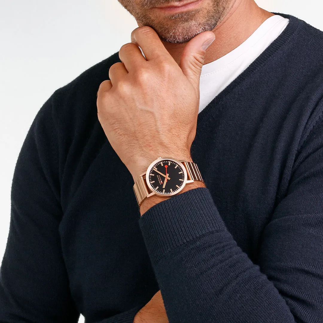 Mondaine Watches Mondaine Classic Rose Gold Watch