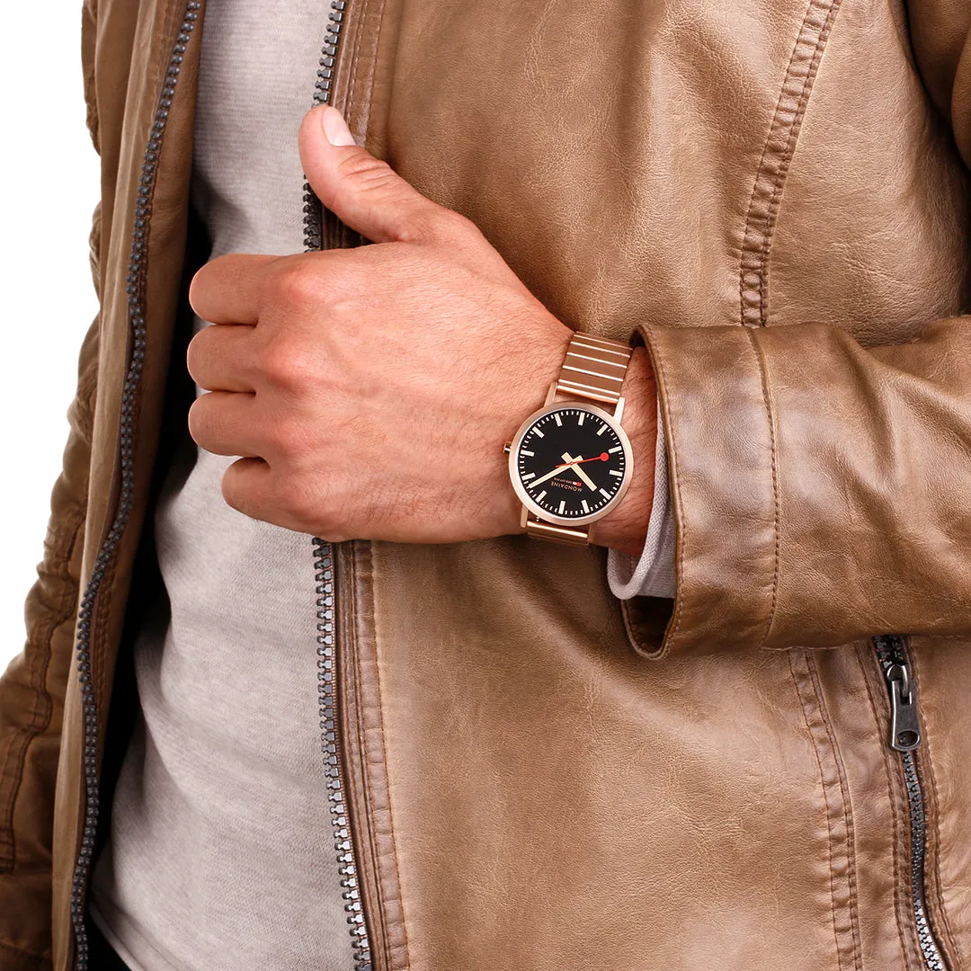 Mondaine Watches Mondaine Classic Rose Gold Watch
