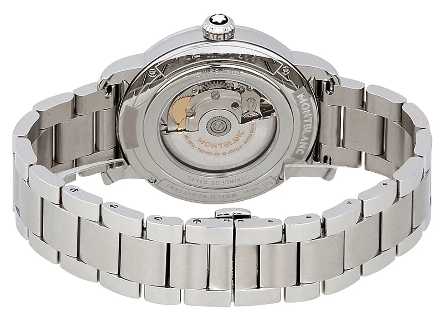 Montblanc pen Montblanc 4810 Automatic Stainless Steel Silver Dial Day/Date Mens Watch 114854