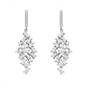 Multi Baguette Scatter Drop Earrings E6063 Diamonfire Jewellery