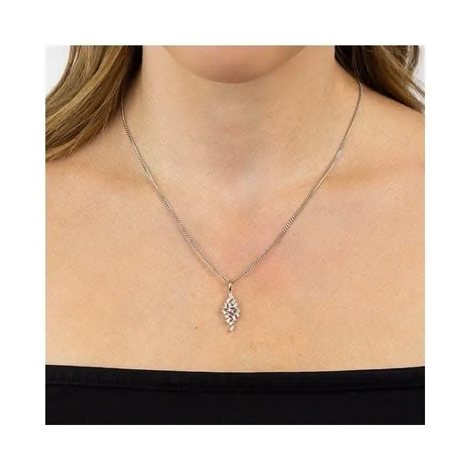 Multi Baguette Scatter Pendant P5025 Diamonfire Jewellery
