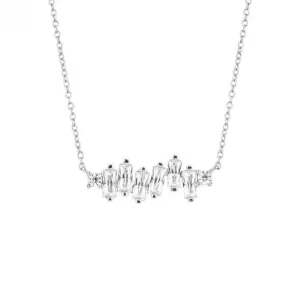 Multi Baguette Zirconia Necklace N4497 Diamonfire Jewellery