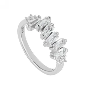 Multi Baguette Zirconia Ring Diamonfire Jewellery
