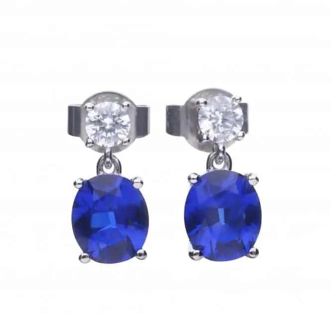 Oval Sapphire Drop Earrings E5978 Diamonfire Jewellery