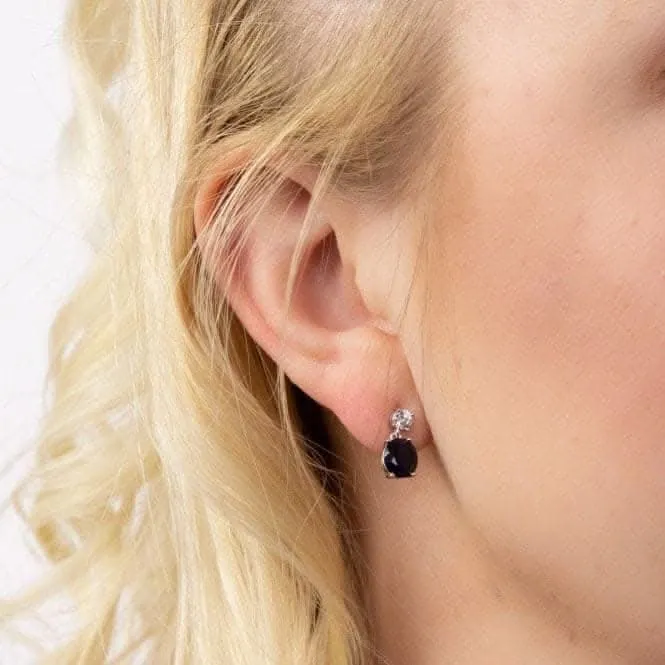 Oval Sapphire Drop Earrings E5978 Diamonfire Jewellery