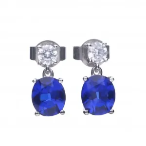 Oval Sapphire Drop Earrings E5978 Diamonfire Jewellery