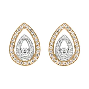 Ponte Vecchio Jewellery Ponte Vecchio 18ct Rose Gold 0.55ct Diamond Pear Earrings D