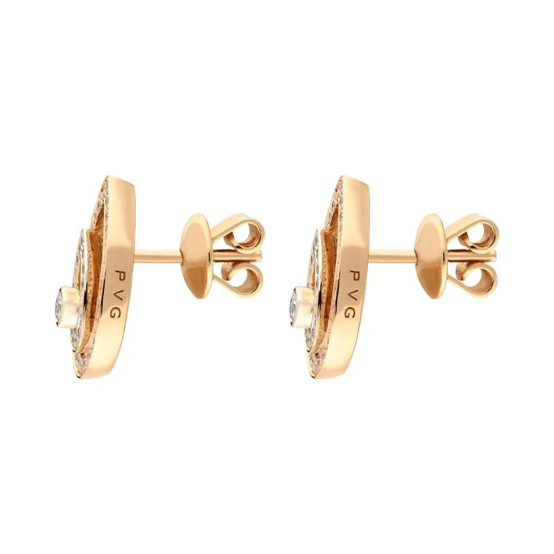 Ponte Vecchio Jewellery Ponte Vecchio 18ct Rose Gold 0.55ct Diamond Pear Earrings D