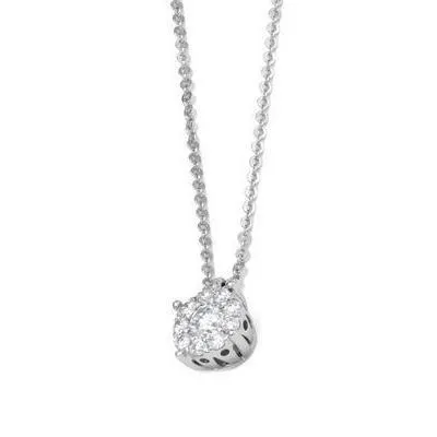 Ponte Vecchio Jewellery Ponte Vecchio Artemide 18ct White Gold 0.17ct Diamond Necklace