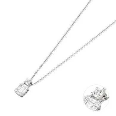 Ponte Vecchio Jewellery Ponte Vecchio Benvenuto 18ct White Gold 0.21ct Diamond Necklace