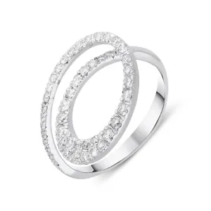 Ponte Vecchio Jewellery Ponte Vecchio Botticelli 18ct White Gold 0.45ct Diamond Swirl Ring D