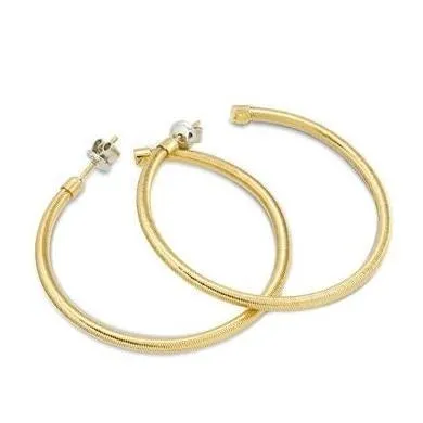 Ponte Vecchio Jewellery Ponte Vecchio Nobile 18ct Yellow Gold Large Hoop Earrings