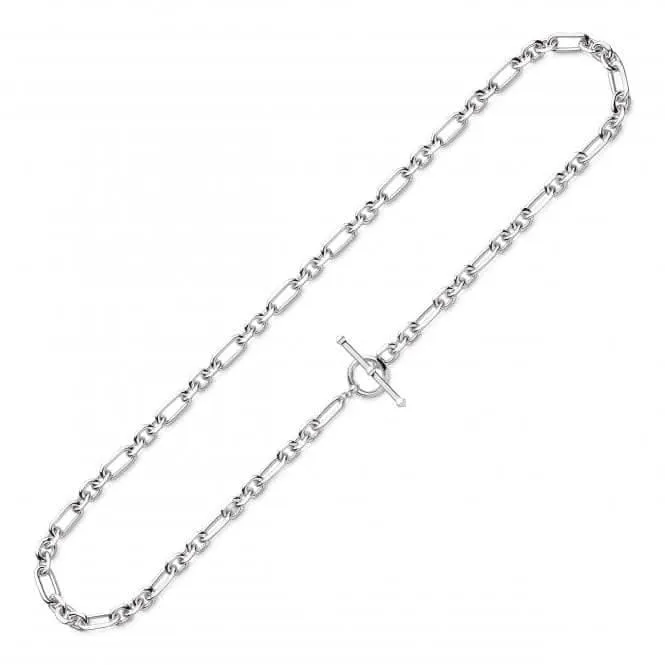 Revival Astoria Figaro 18" Chain T-Bar Necklace 90437RP Kit Heath Jewelry And Accessories